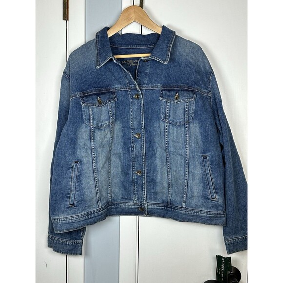 Ralph Lauren Jackets & Blazers - Lauren Jeans Co. Premium Denim Jacket Women’s Blue Jean Jacket Sz 2x